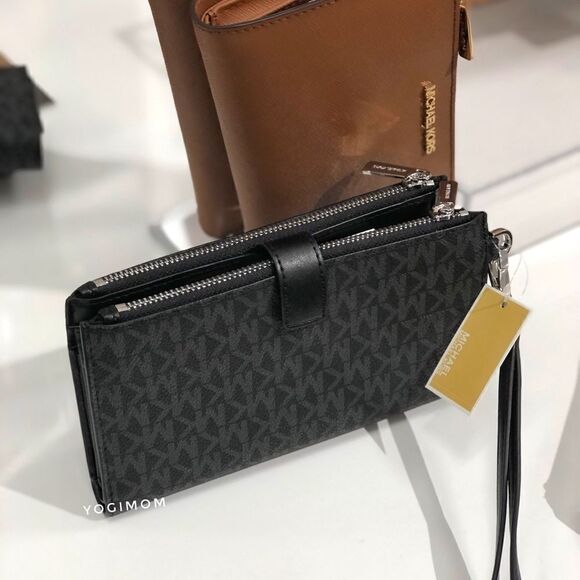 BUNDLE MICHAEL KORS EAST WEST XBODY MESSENGER CELL WALLET WEISTLET HANDBAG PURSE - Picture 12 of 16